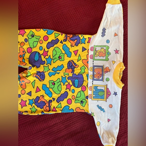 🐘🦁Vintage 90s Baby Onesie Set Sprockets Mervyns 6mo - Picture 6 of 11